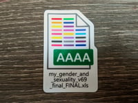 Gender Final Revision Sticker