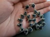 PH046 Marcasite and Blue Sapphire 