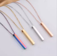 Image 2 of Minimalist bar necklace 