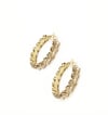 STONES HOOPS EARRINGS 