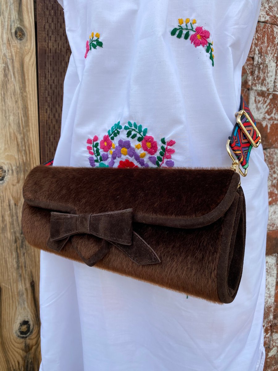 Image of Cow Fur Clutch