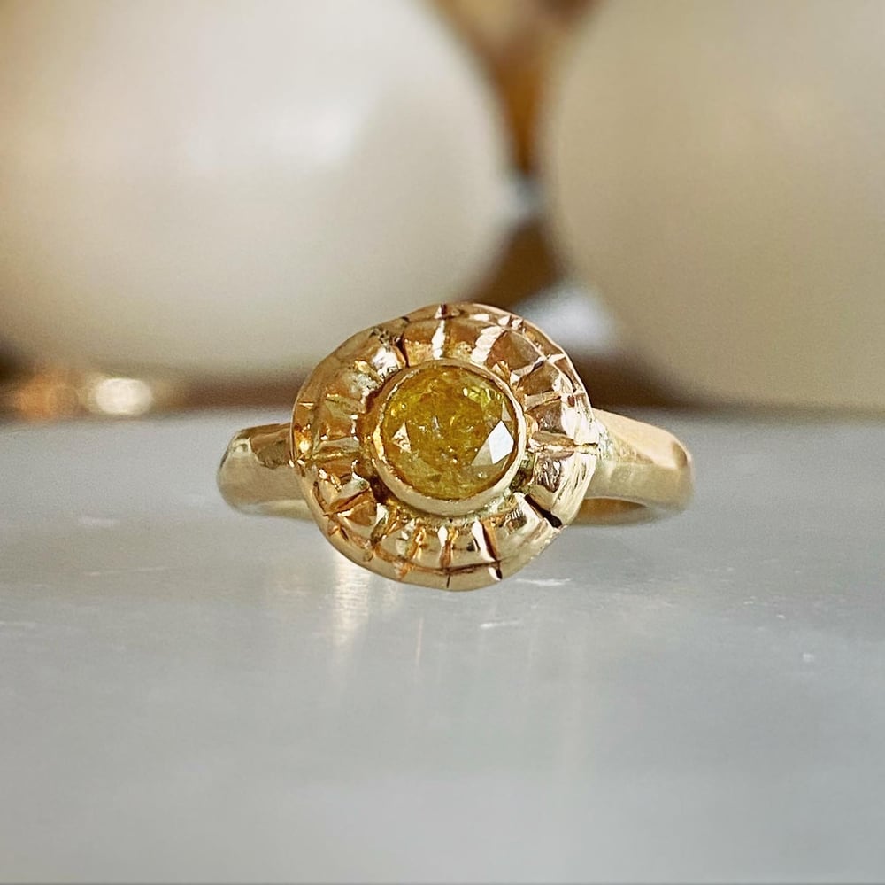 Image of Yellow Diamond Solstice Ring