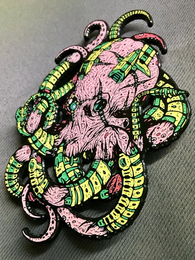Octoborg Enamel Pins(Strawberry Banana)
