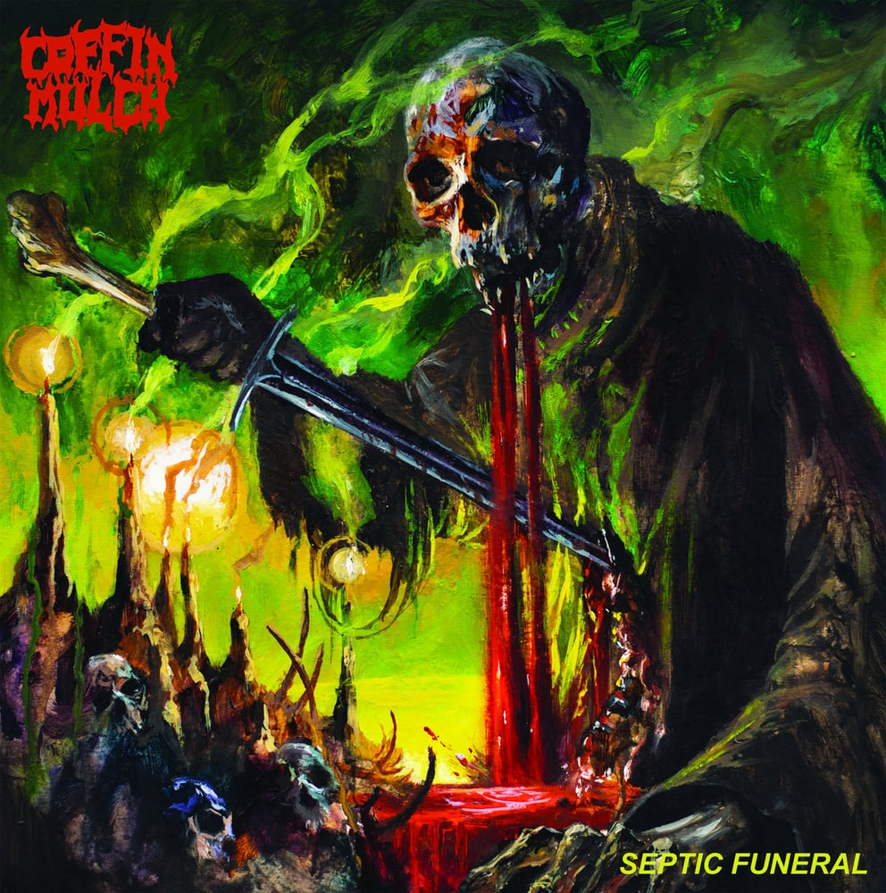 Image of Coffin Mulch - Septic Funeral 12"