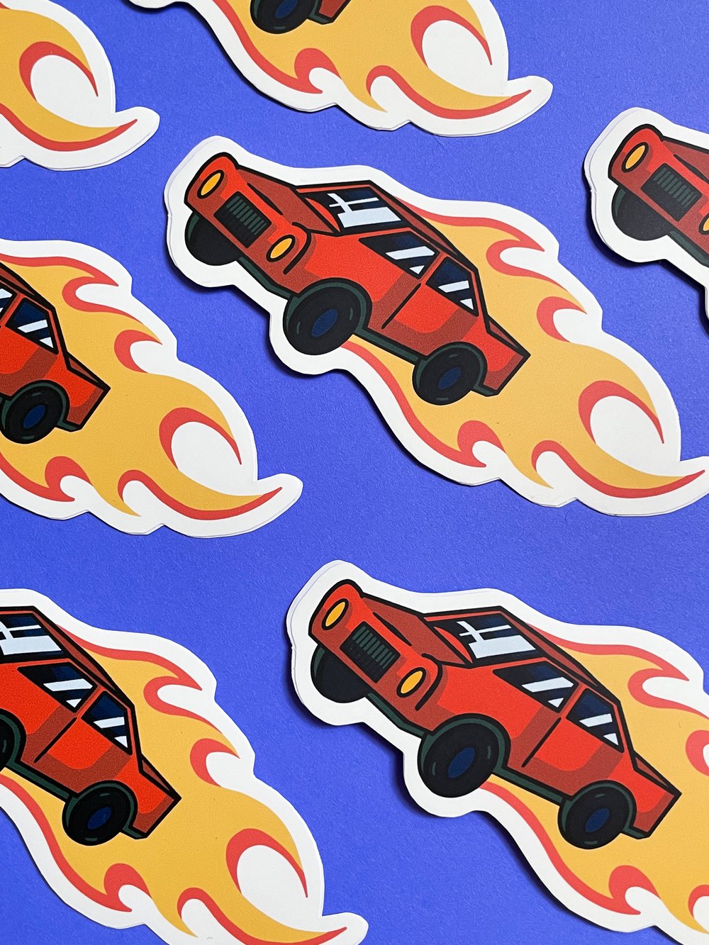 Image of Fire Car Sticker