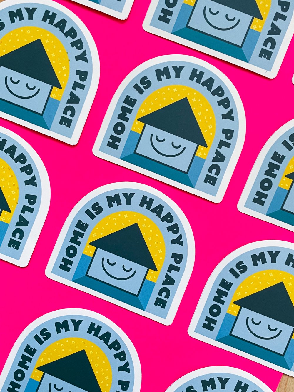 Image of Home Is My Happy Place Sticker