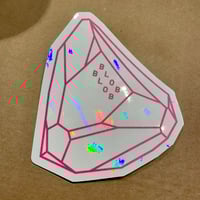 Image 3 of Blob Blob Rainbow Crystal Window Cling