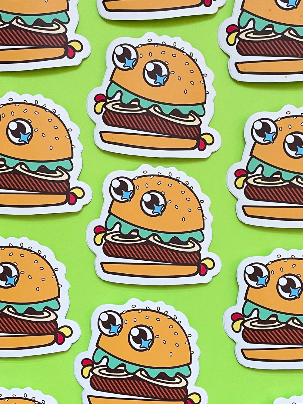 Image of Kawaii Hamburger Sticker