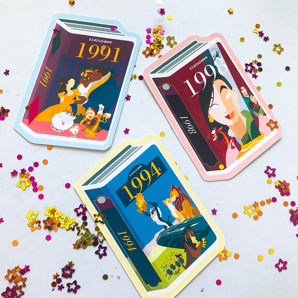 Image of 90s vhs stickers - MATTE