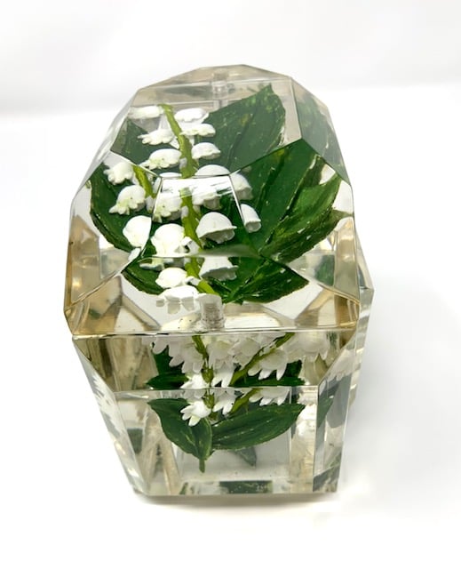 Image of Painted Mini Victorian Lucite Box