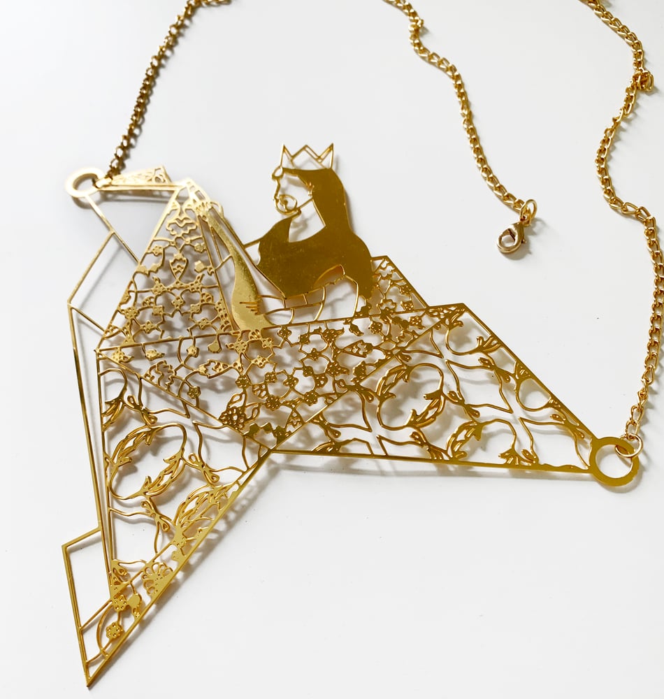 Image of Deewani Mastani Origami Bird Necklace