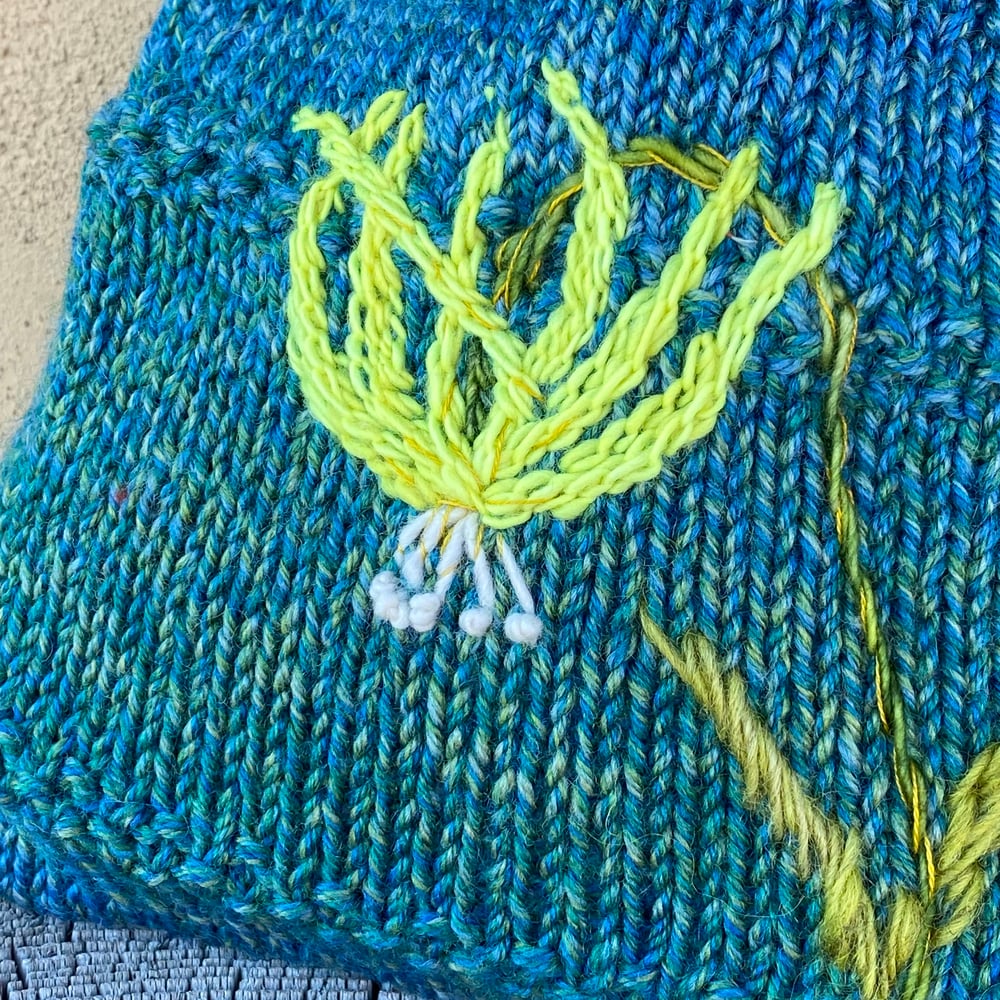 Image of Glacier Lily Knitted Pouch