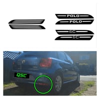 Image 1 of X2 Rear reflector overlay stickers for Vw Polo 6Cr