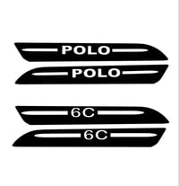 Image 3 of X2 Rear reflector overlay stickers for Vw Polo 6Cr