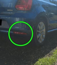 Image 5 of X2 Rear reflector overlay stickers for Vw Polo 6Cr