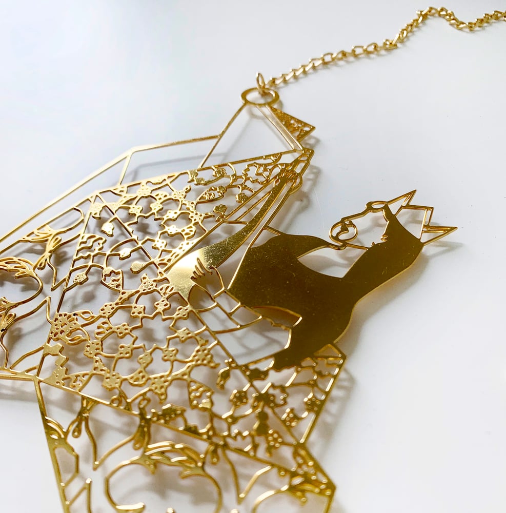 Image of Deewani Mastani Origami Bird Necklace