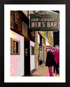 Inn-Square Men's Bar Cambridge Giclée Art Print (Multi-size options)