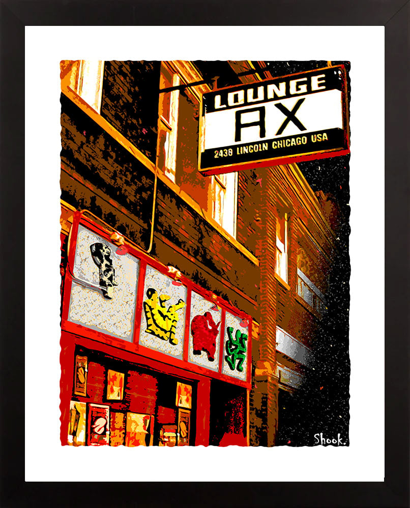 Lounge Ax Chicago Giclée Art Print  (Multi-size options)