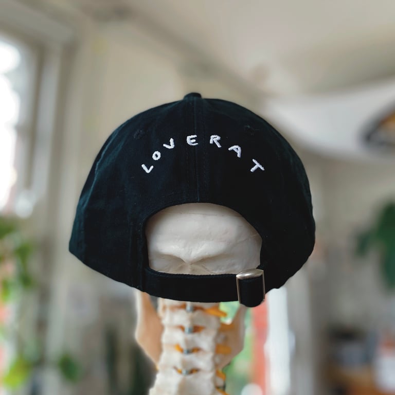 "RAT BABY" DAD CAP (BLACK) Image 4