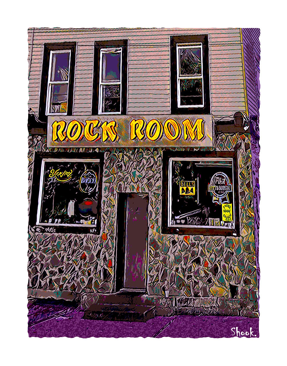 Rock Room, Pittsburgh PA Giclée Art Print (Multi-size options)