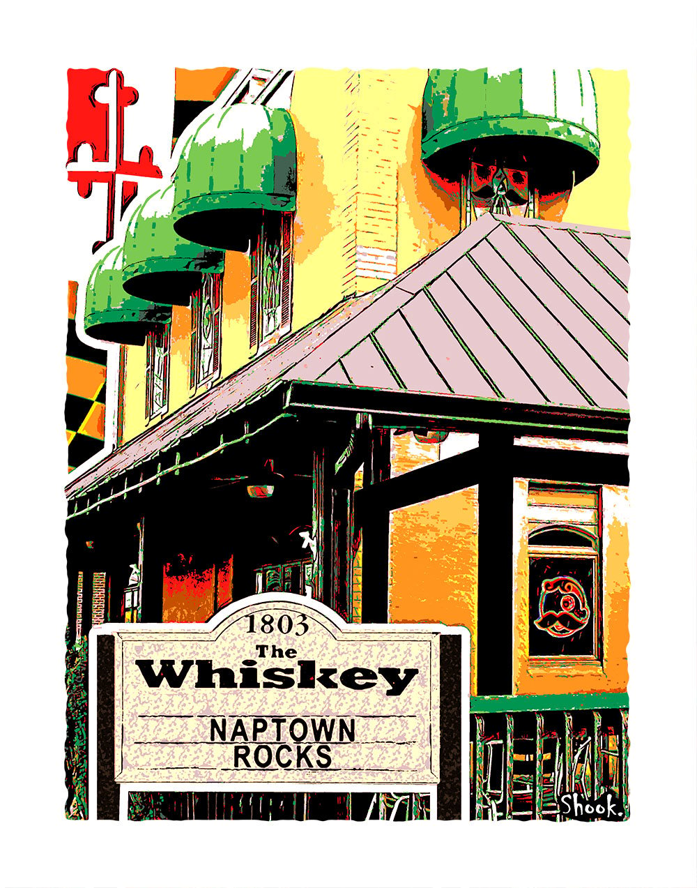The Whiskey,  Annapolis MD Giclée Art Print (Multi-size options)