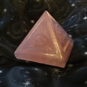 Rose Quartz All Seeing Eye Pyramid 