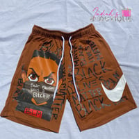 Image 1 of Brown BLM Shorts 