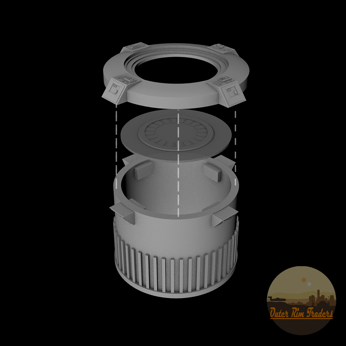 Image of Hologram Table designed by Corey Fryia and modeled by Corey Macourek