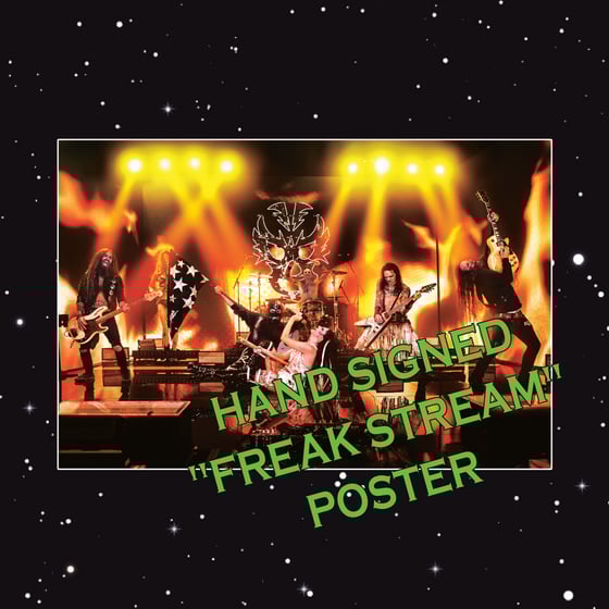 Image of OFFICIAL - BEASTO BLANCO - PRE SALE "FREAK STREAM" HAND SIGNED POSTER