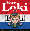 VOTE LOKI Button Pin