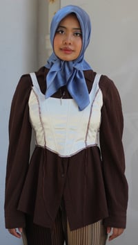 Image 4 of contrast stitch corset 