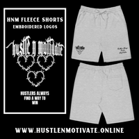 Image 1 of HNM White Triple Hearts T-Shirt  & Grey Triple Hearts Shorts 