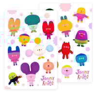 Jonnyknits Sticker Sheet Set