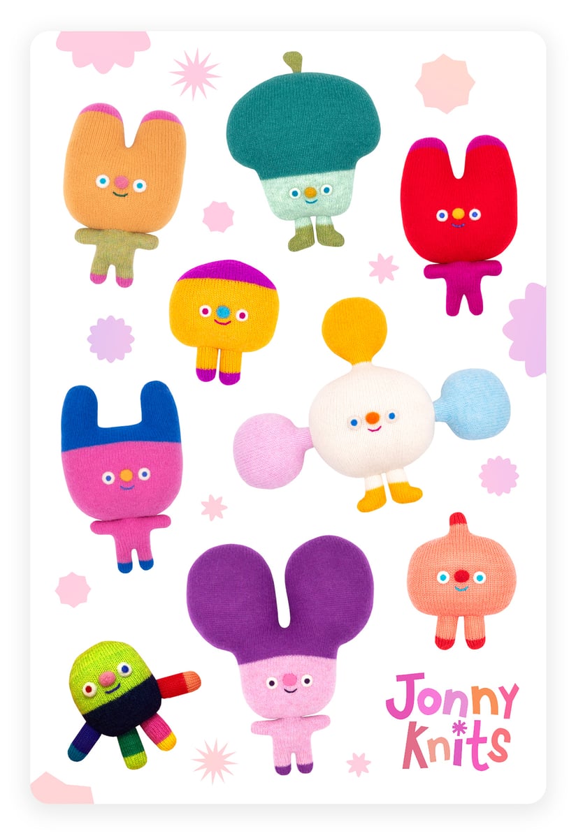 Sticker sheet Bing and Friends