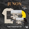 JUNON THE SHADOWS LENGTHEN CD + LP Jaune + T shirt Gildan softstyle exclu.