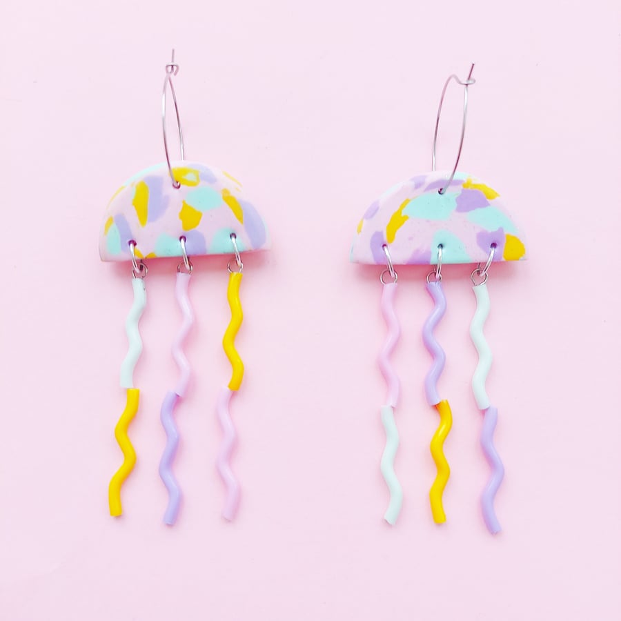 Image of Jellyfish earrings- various mixed colours