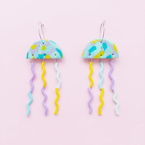 Image of Jellyfish earrings- various mixed colours