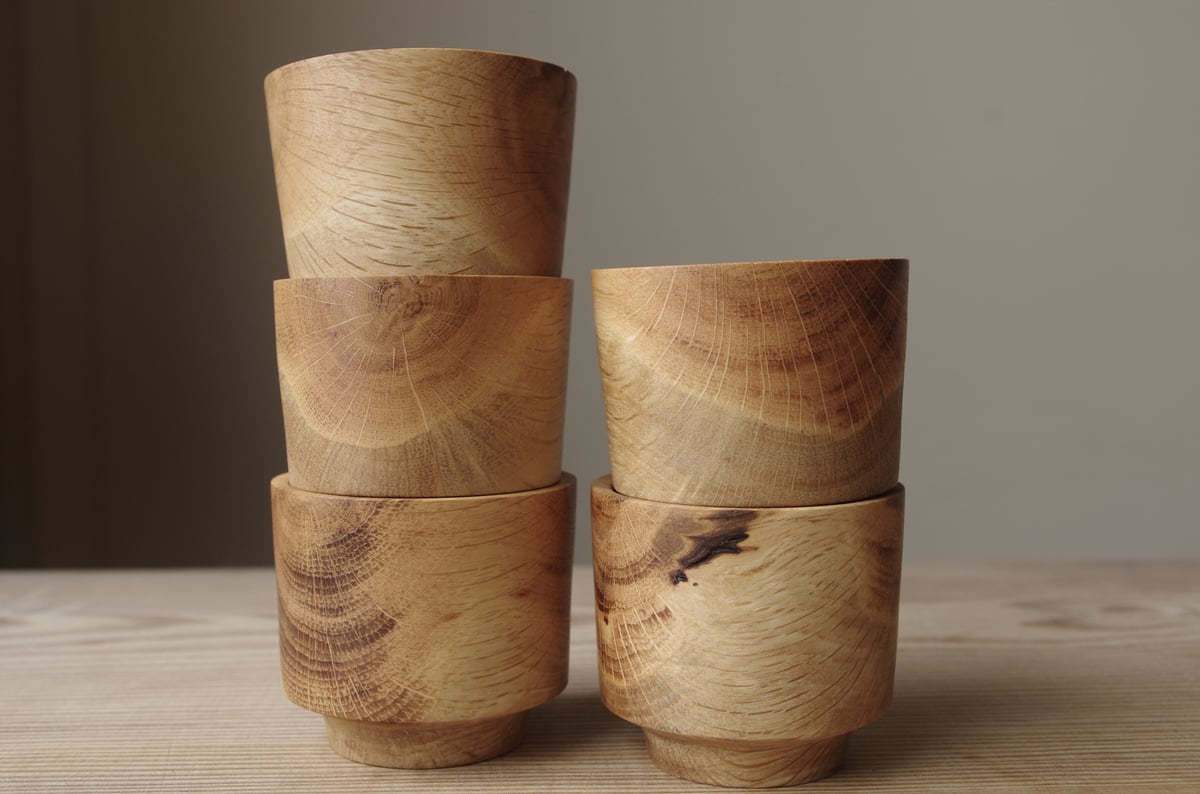 Image of White oak cup