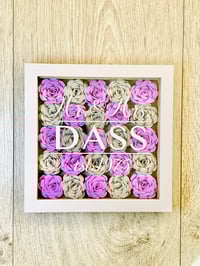 Wedding/Anniversary Flower Frame- Various Colours Available