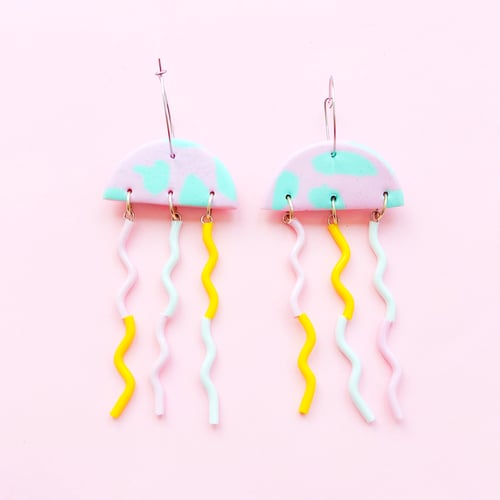 Image of Jellyfish earrings- various mixed colours