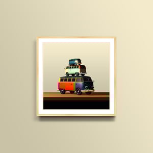 Image of VW Campervan Art Print
