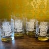 SET OF 4 Black Lagoon Room Logo 11oz Old Fashioned Glasses