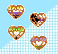 Image 2 of Zelda Pride Heart Container Stickers