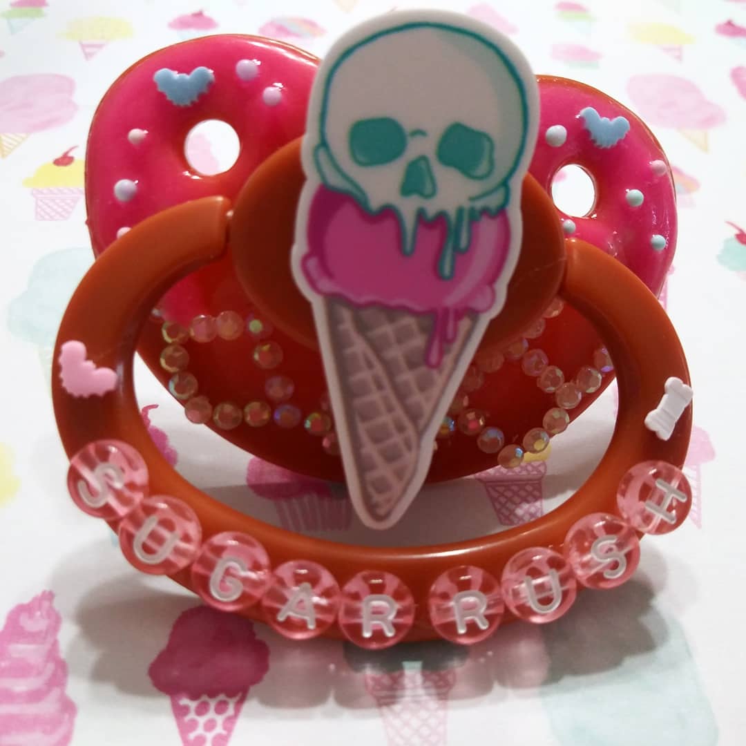 Image of SUGAR RUSH Adult Deco Glowing Paci