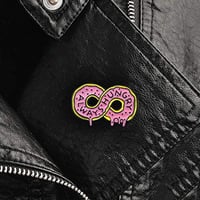 Image 3 of ALWAYS HUNGRY PINK DONUT PIN