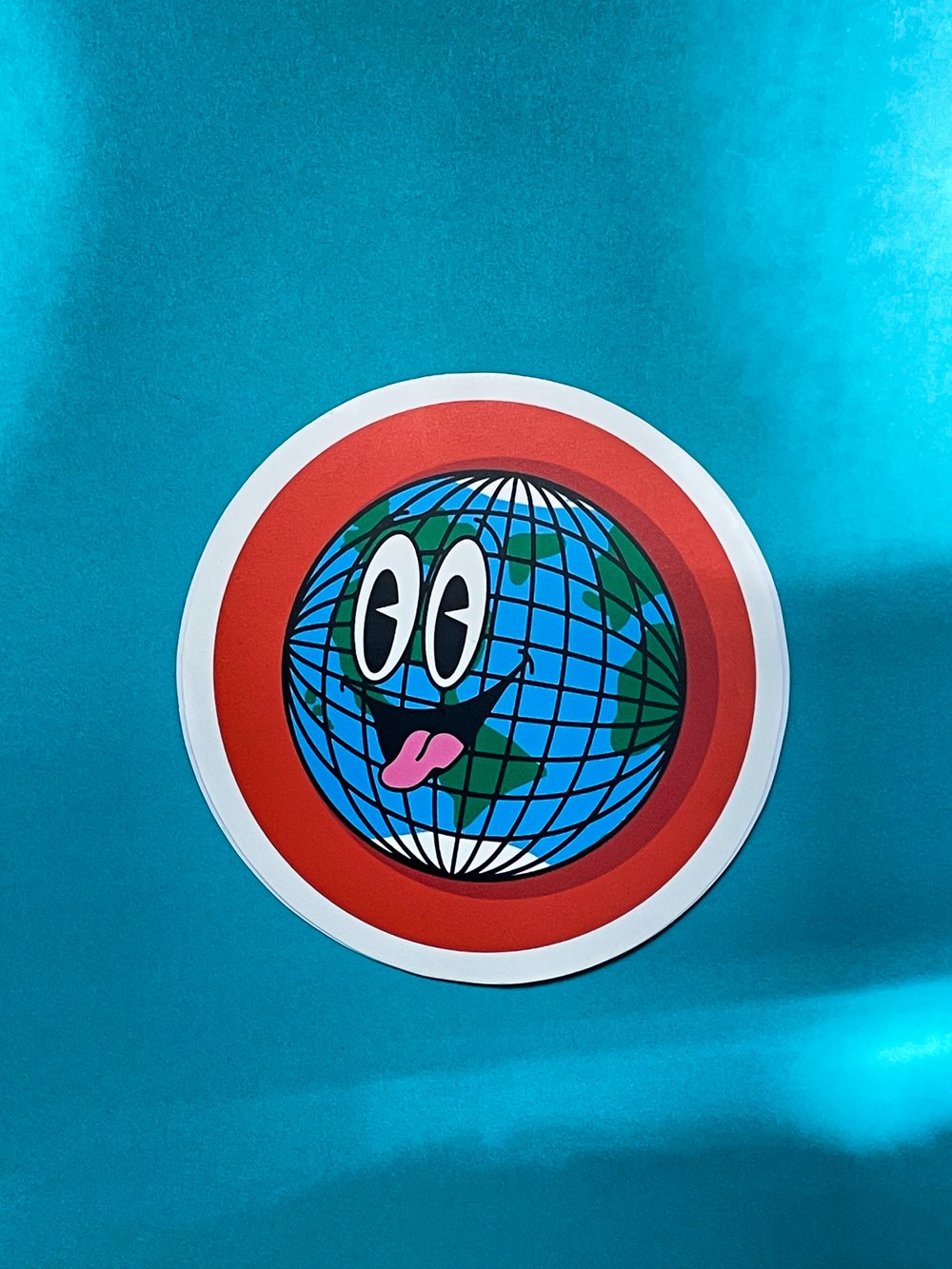 Image of Happy Globe Sticker