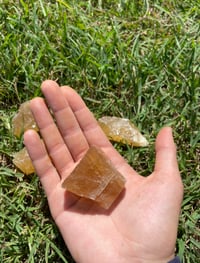 Raw Honey Calcite Chunks
