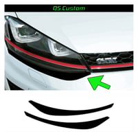 Image 1 of X2 Vw Mk7 Golf Headlight Shadow Sticker Decal 