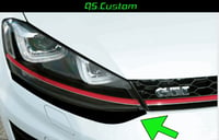 Image 3 of X2 Vw Mk7 Golf Headlight Shadow Sticker Decal 