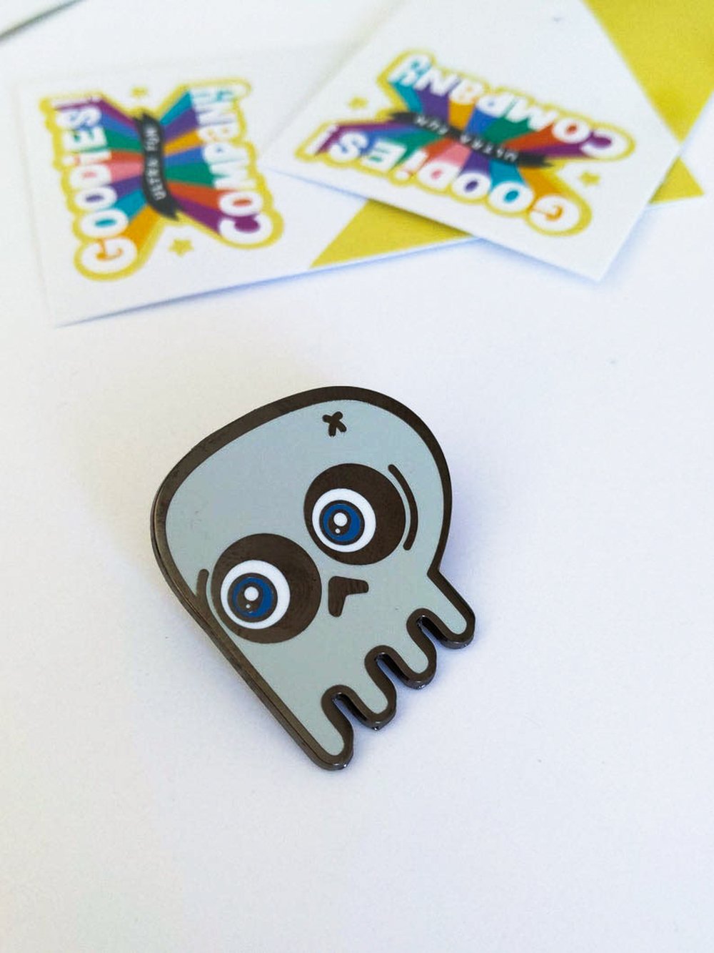 Image of Spooky Skull Enamel Pin